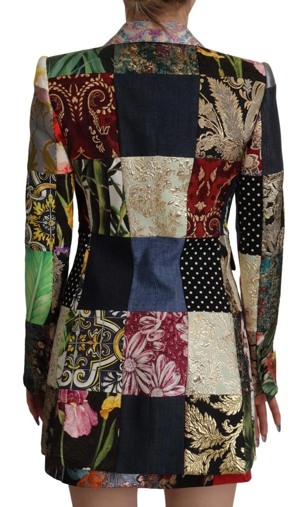 Dolce & Gabbana Dolce & Gabbana Multicolor Double-Breasted Patchwork Jacquard Blazer Jacket 4