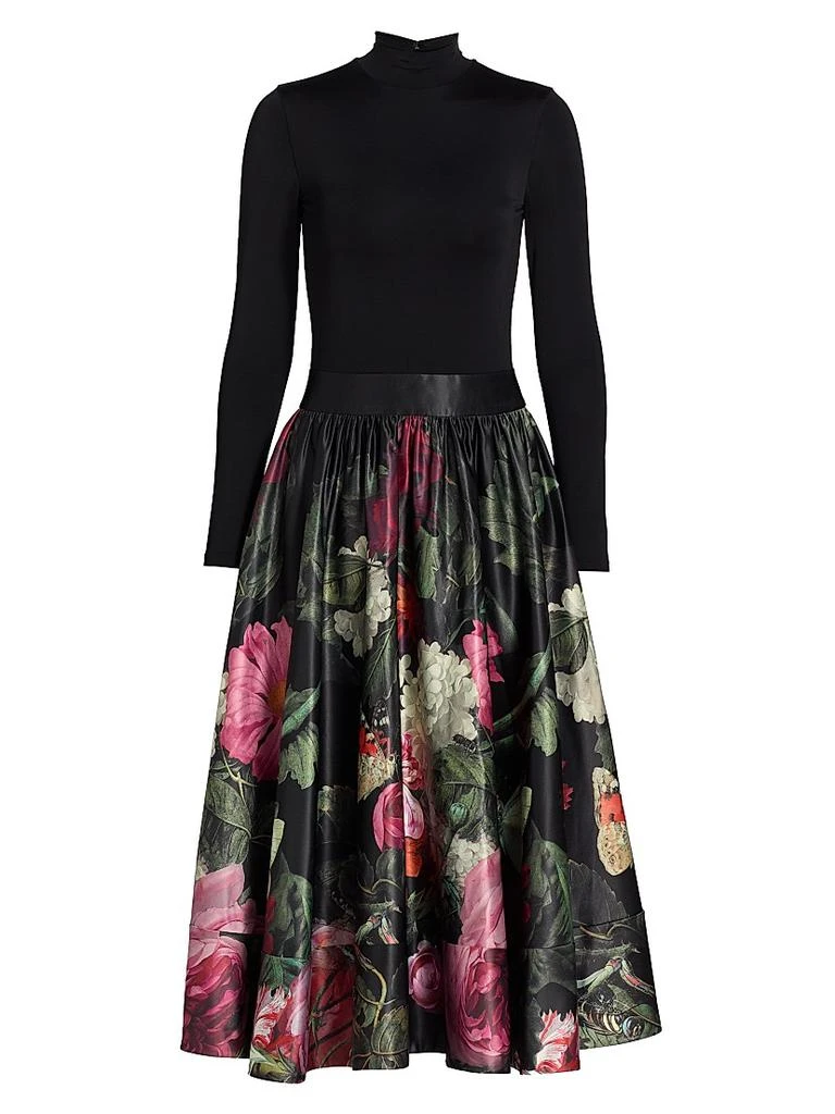 Alice + Olivia Chara Floral Fit &amp; Flare Midi-Dress - Dresses & Skirts -  Compare Prices from 8+ Stores - BeyondStyle