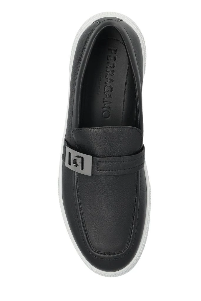 Salvatore Ferragamo Ferragamo Round-Toe Slip-On Loafers 4