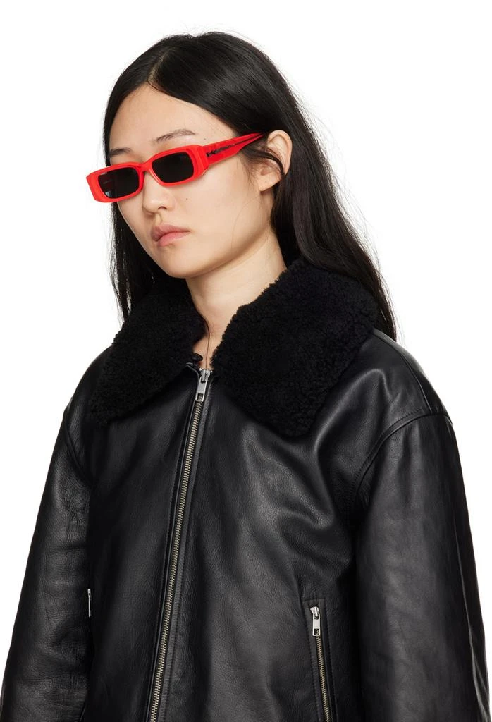 BONNIE CLYDE Red Double Slap Sunglasses 4