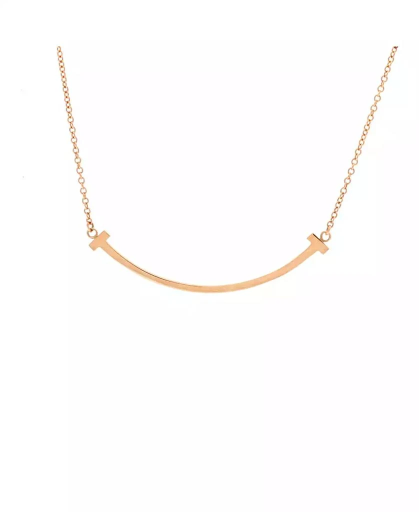 Pre-Owned Tiffany
Co T Smile Pendant Necklace