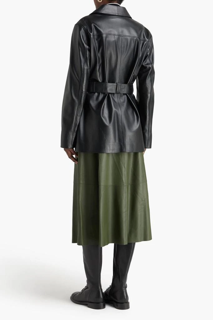 Bally Belted leather jacket 3