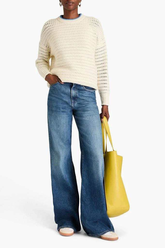 Chinti & Parker Crocheted wool and cashmere-blend sweater 2