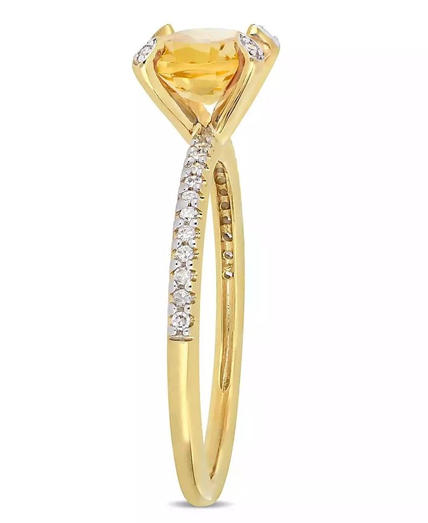 Macy
s Citrine (1-5/8 ct.t.w.) and Diamond (1/10 ct.t.w.) Ring in 10k Yellow Gold 4