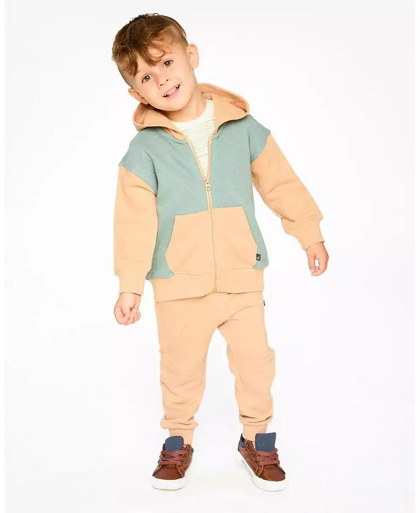 Deux par Deux Baby Boys Hooded French Terry Cardigan 2