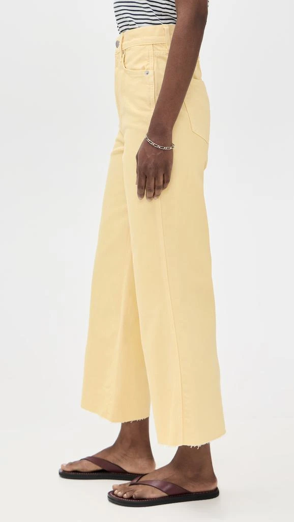 VERONICA BEARD Taylor Cropped High Rise Wide Jeans 3