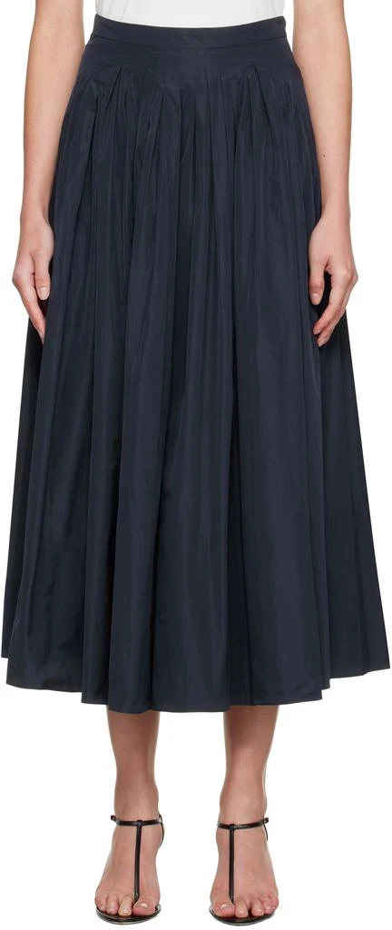 Max Mara Navy Jokey Maxi Skirt 1