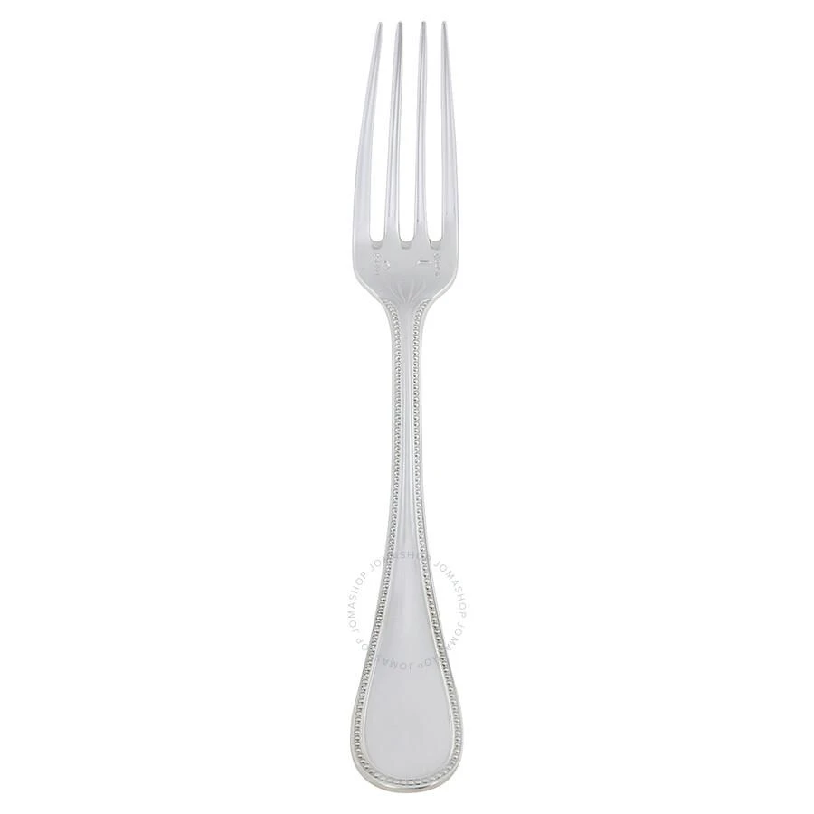 Christofle Sterling Silver Perles Dessert Fork 1416-015 1