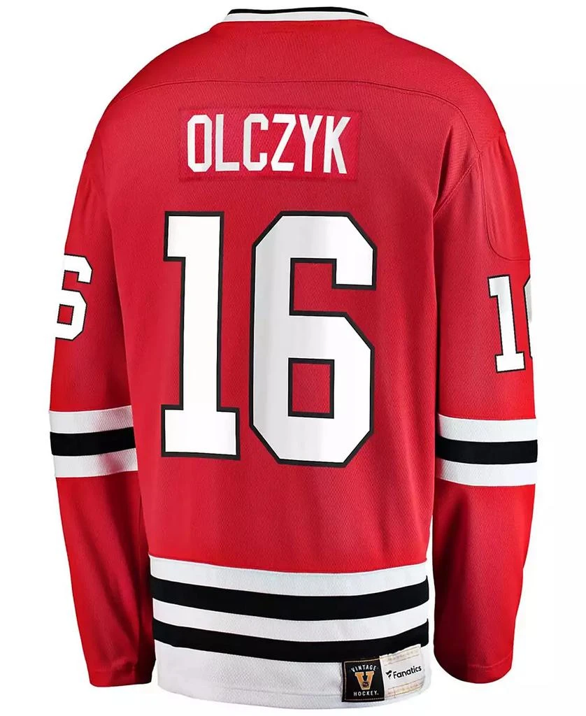Fanatics Men's Eddie Olczyk Red Chicago Blackhawks Premier Breakaway Retired Player Jersey 2