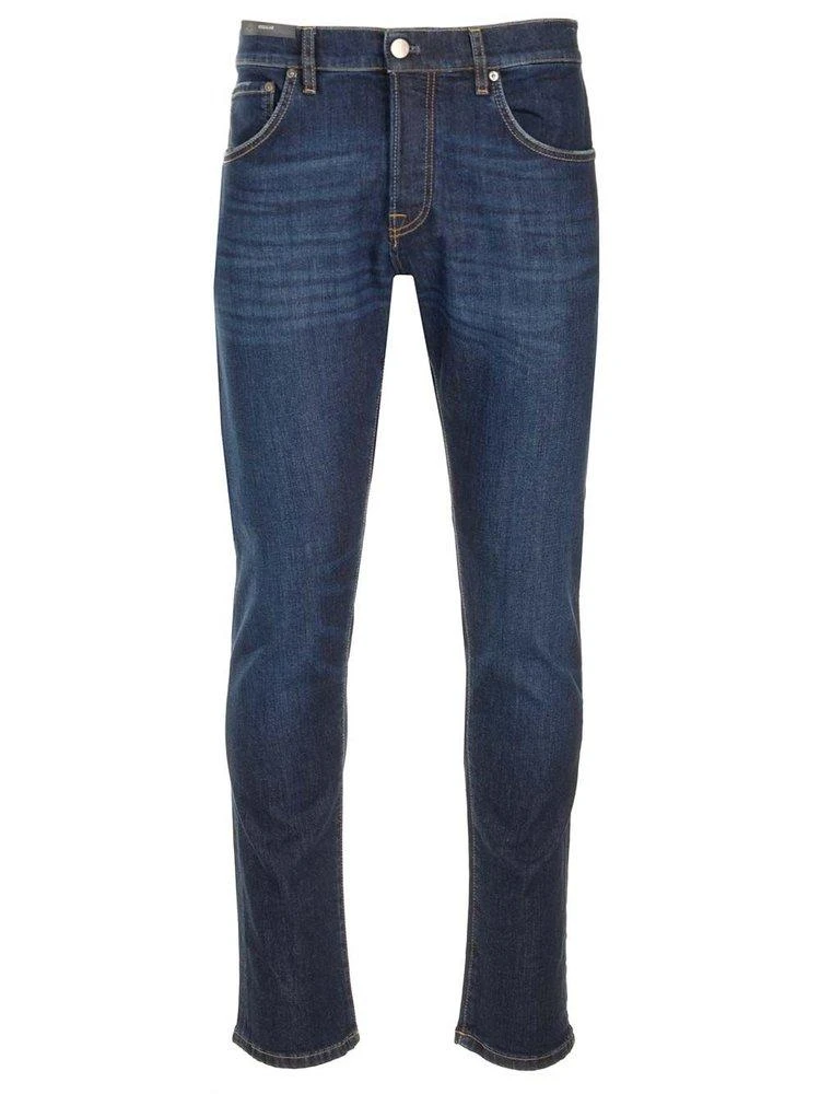 PT TORINO PT Torino	Mid-Rise Tapered-Leg Jeans
