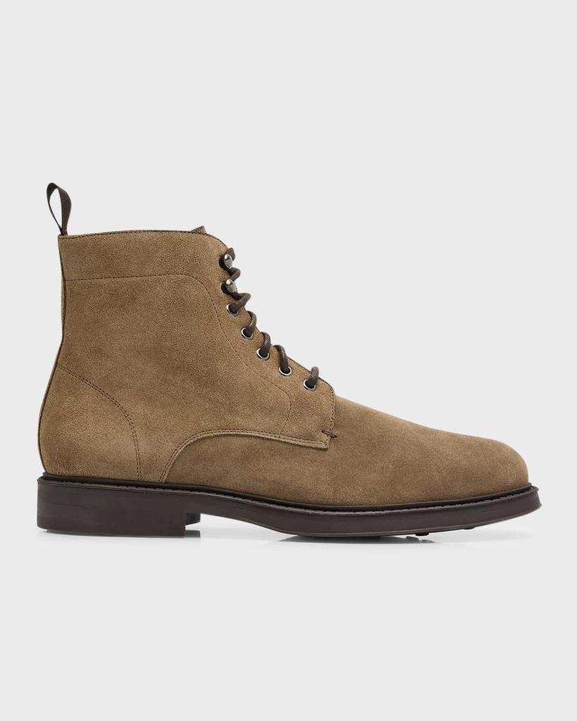 Aquatalia Men's Bernardo Suede Lace-Up Boots