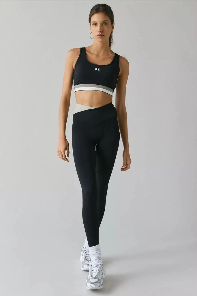 P.E Nation P.E Nation Wander Biscuit Crisscross Waistband Full Length Legging 1