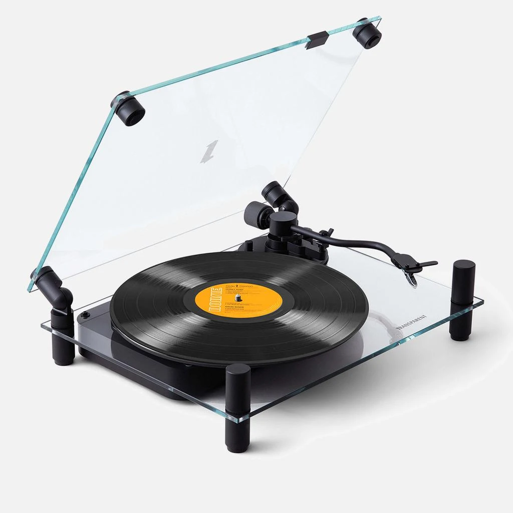 Transparent Turntable/ Record Player - Black 1