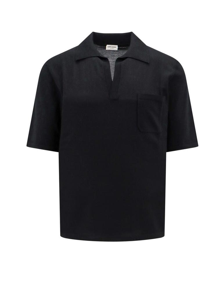 トップス Saint Laurent Cassandre Polo Shirt 2023 Cassandre Polo Shirt in Piqué | Saint Laurent | YSL US