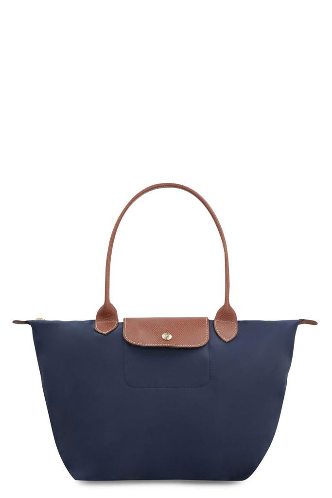 【送料&関税込】Longchamp Grey Handbag With Embossed Logo On Longchamp Le Pliage logo-strap Bag | Grey | FARFETCH