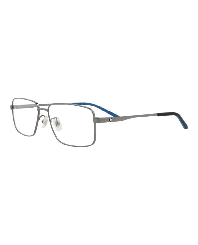 MontBlanc Square-Frame Metal Optical Frames
