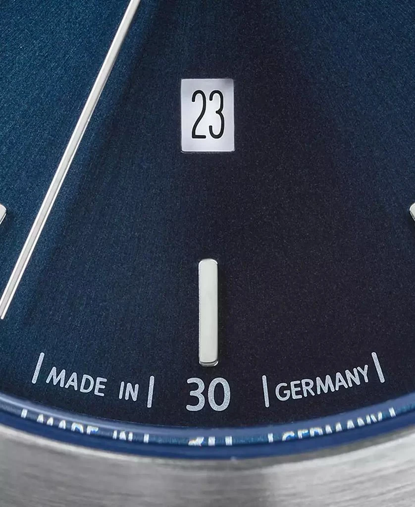 Lilienthal Berlin Unisex Huxley Silver Blue Navy Blue Leather Watch 6