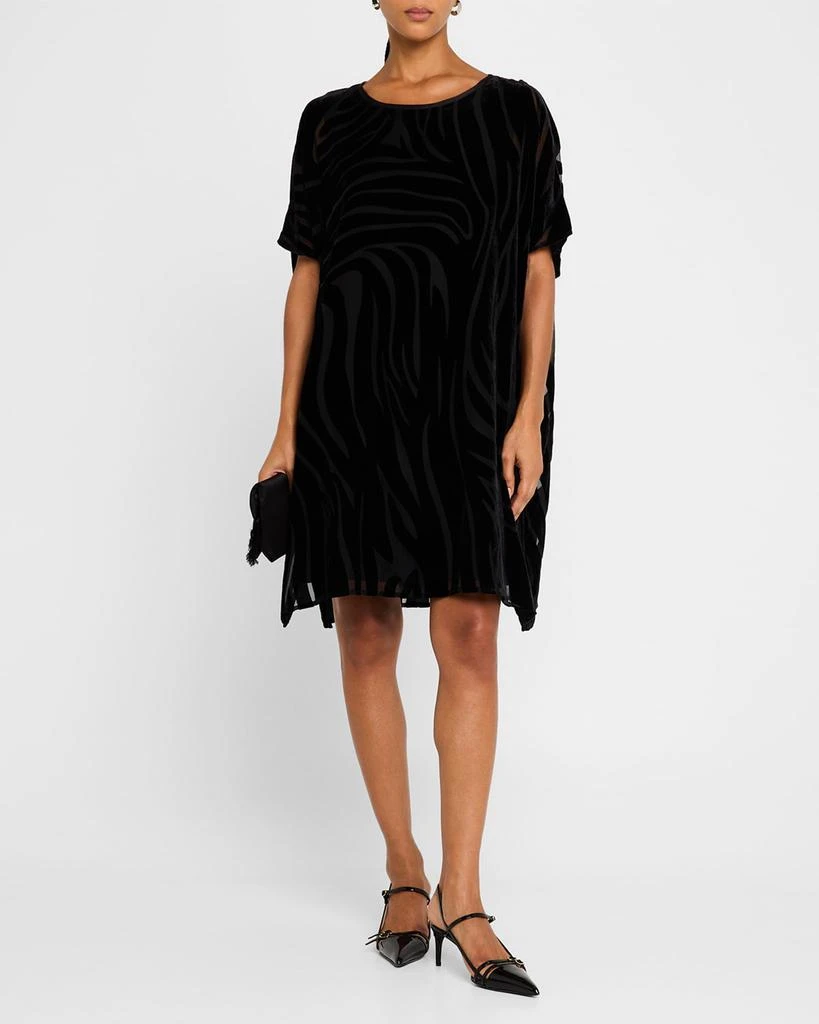 Caroline Rose Velvet Burnout Caftan Dress 4