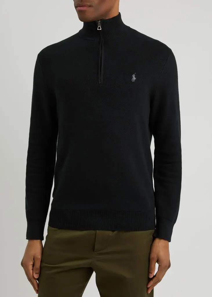Ralph Lauren Half-zip logo cotton jumper 2