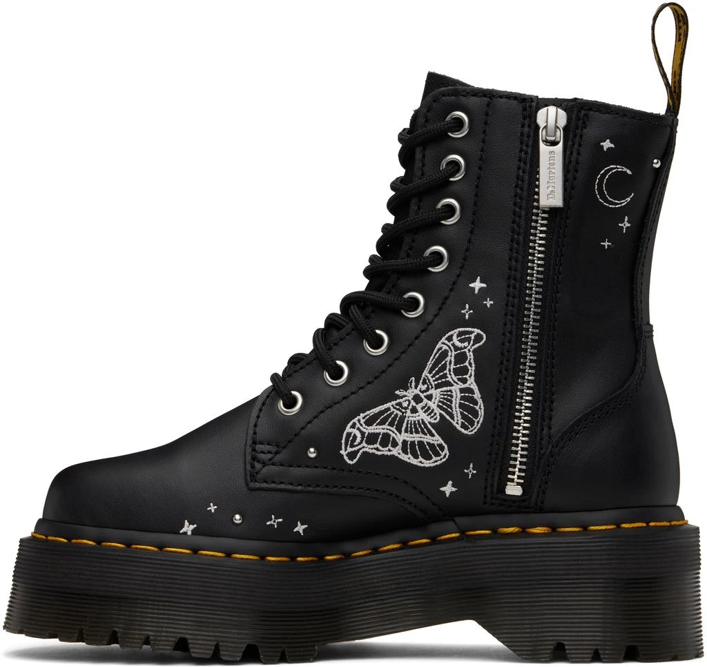Dr. Martens Black Jadon Celestial Moth Embroidered Platform Boots 3