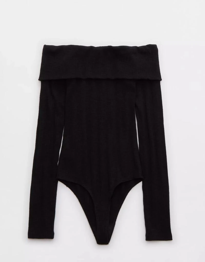 Aerie Aerie Long Sleeve Off The Shoulder Bodysuit 4