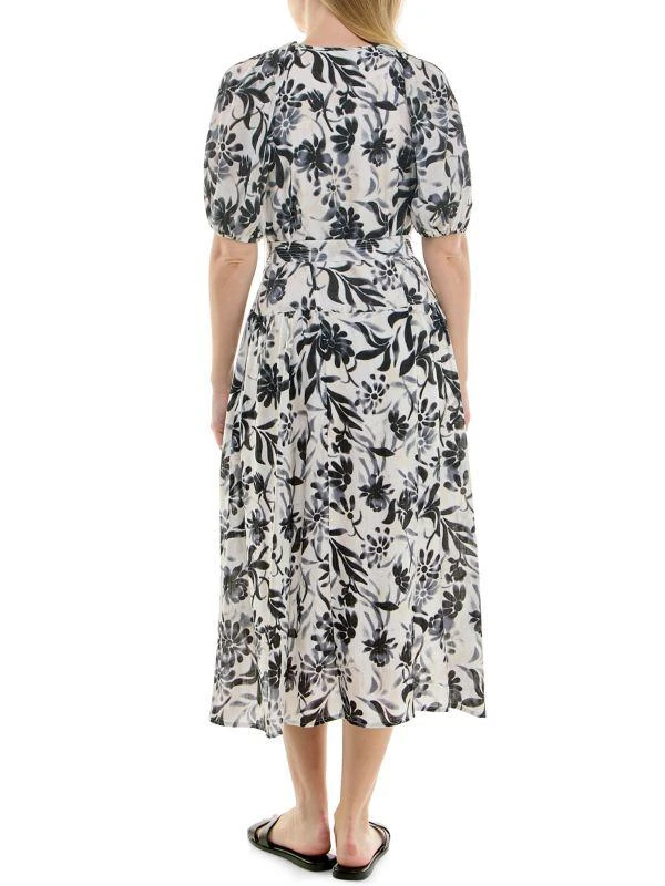 Shop Printed Crinkle Midi-Dress on Sale at BeyondStyle – Get 75