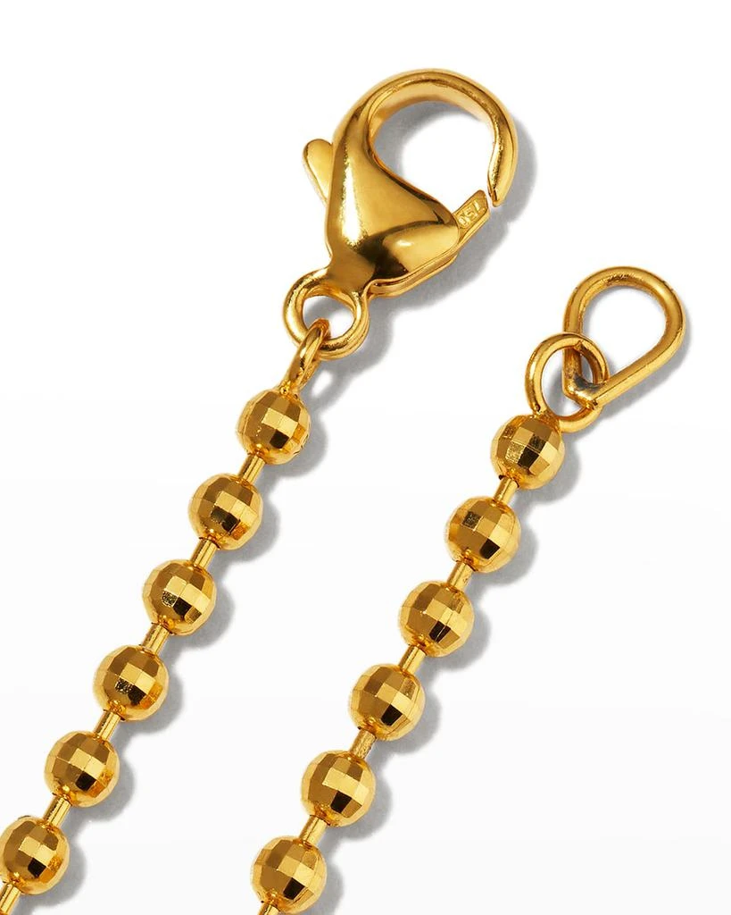 Buddha Mama 20k 3mm Disco Ball Chain Necklace, 18"L 4