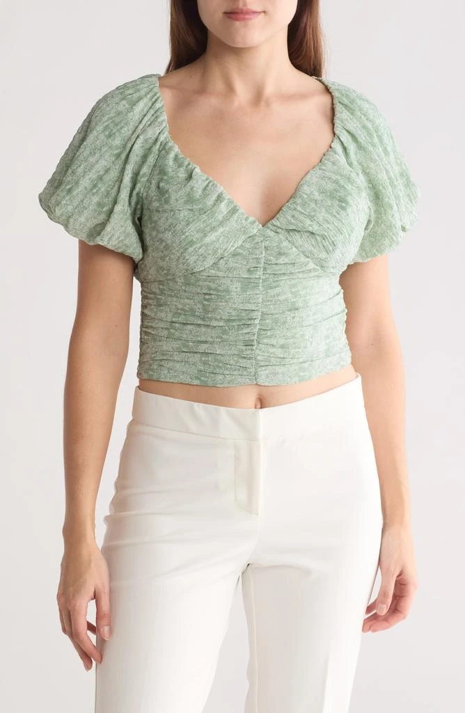 Lush Textured Ruched Top 1