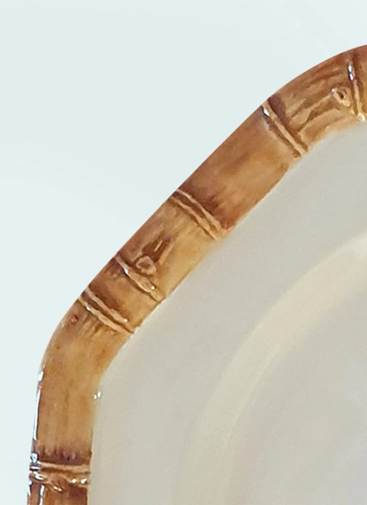 Les-Ottomans Set Of Four Bamboo Dessert Plates 2