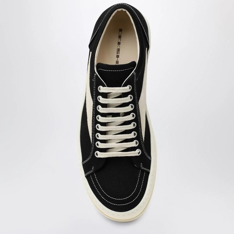 DRKSHDW Vintage black canvas and suede sneakers 3
