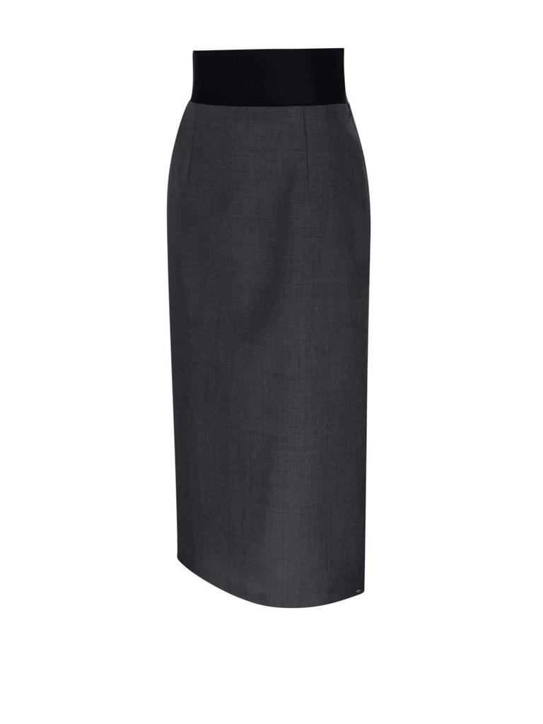 スカート SPORTMAX LONG SKIRT IN STRETCH RIBBED FABRIC Sportmax Sportmax Zip Detailed Long Skirt - Dresses & Skirts
