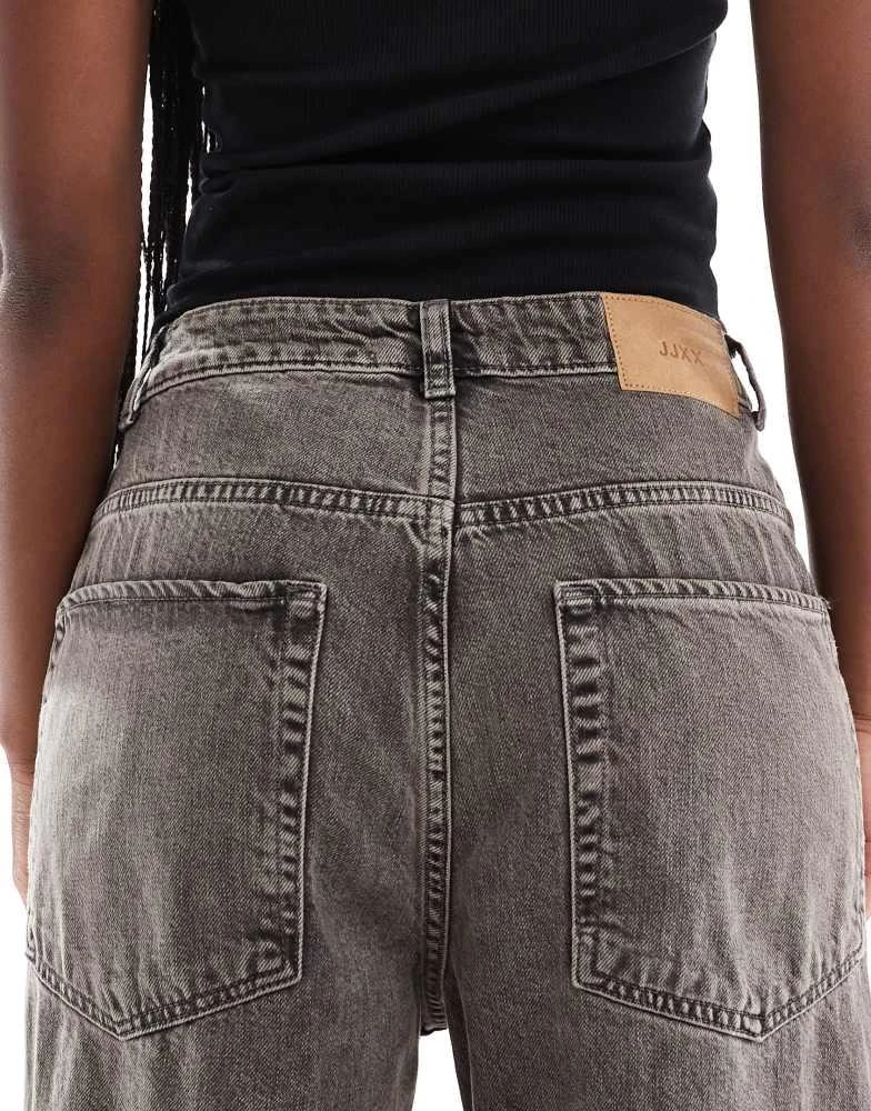 JJXX JJXX Erin baggy mid rise jeans in grey wash 5