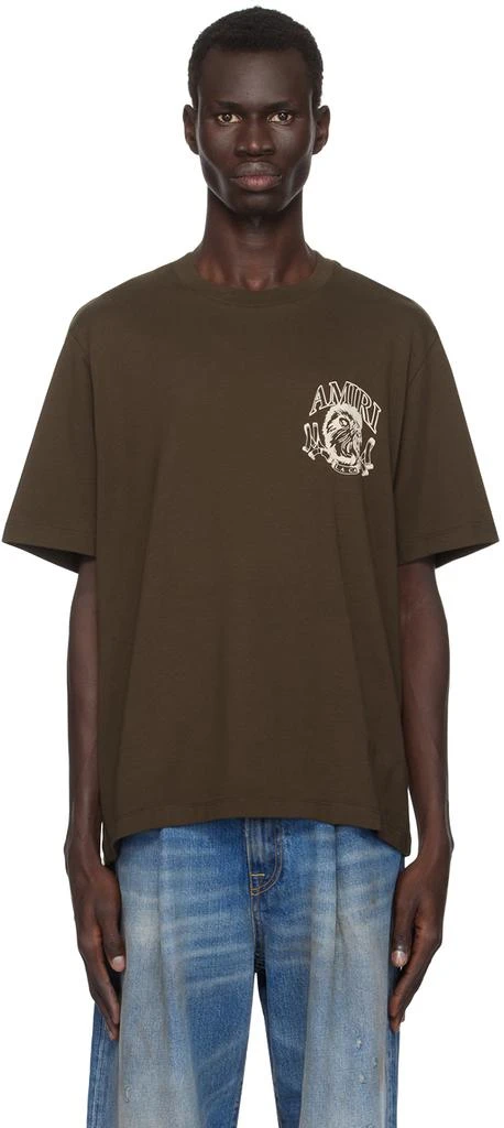 AMIRI Brown Lion Outline T-shirt 1