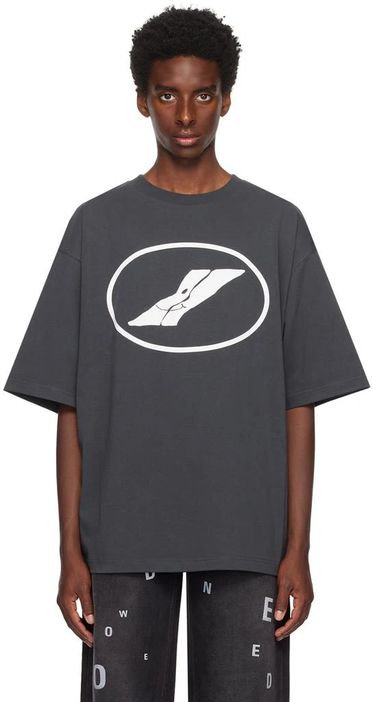 We11done Gray Print T-Shirt 1