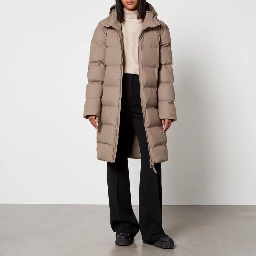 RAINS RAINS Women's Long Puffer Jacket - Taupe 1