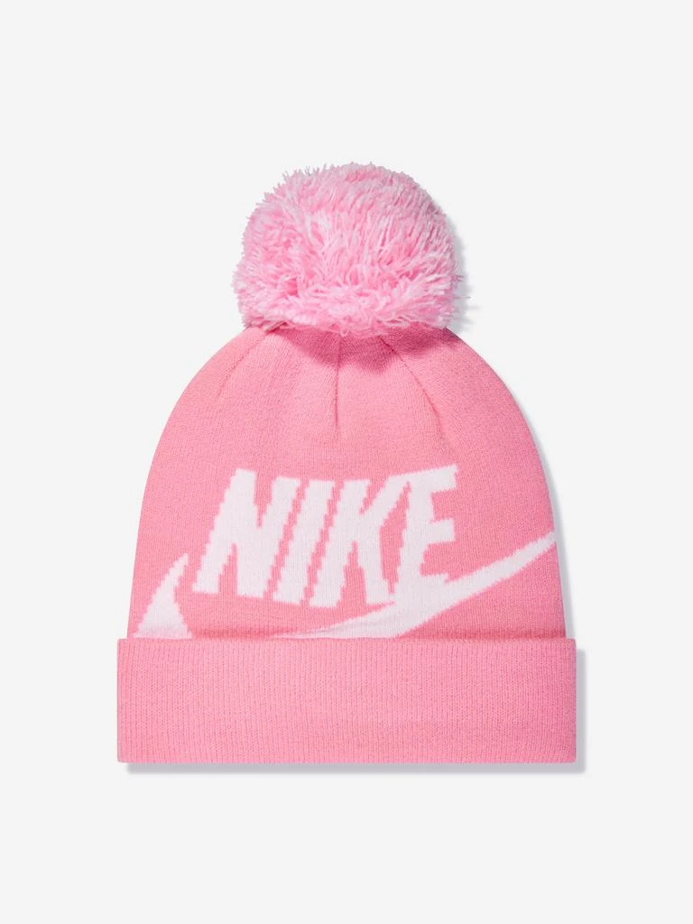 NIKE Nike Girls Swoosh Pom Beanie and Glove Set in Pink 2