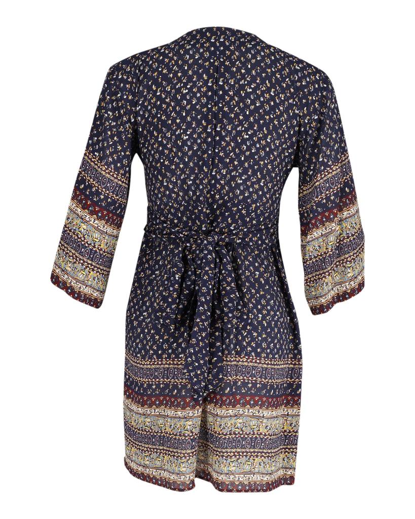 Sea Sea New York Printed Mini Dress in Multicolor Silk