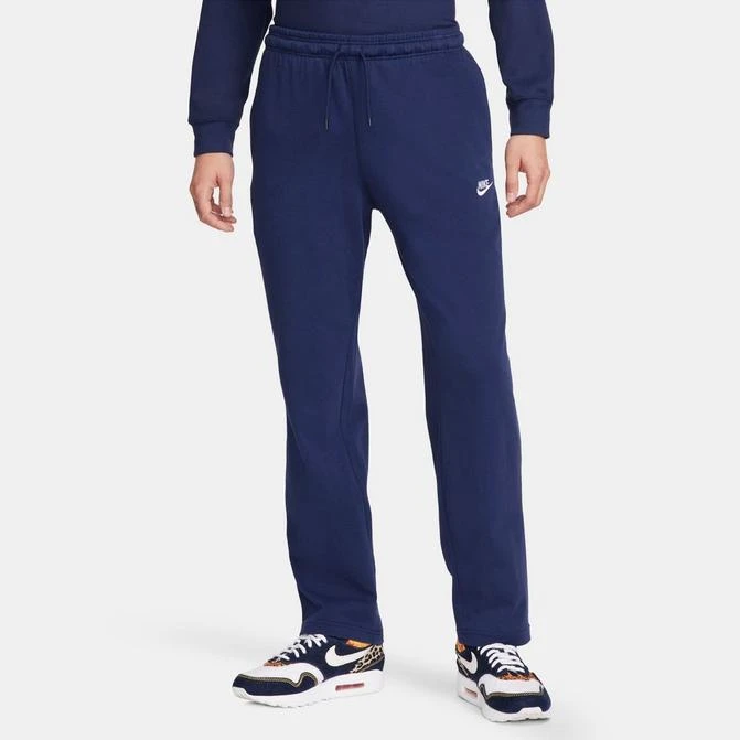 NIKE Men's Nike Sportswear Club Knit Open-Hem Pants 1
