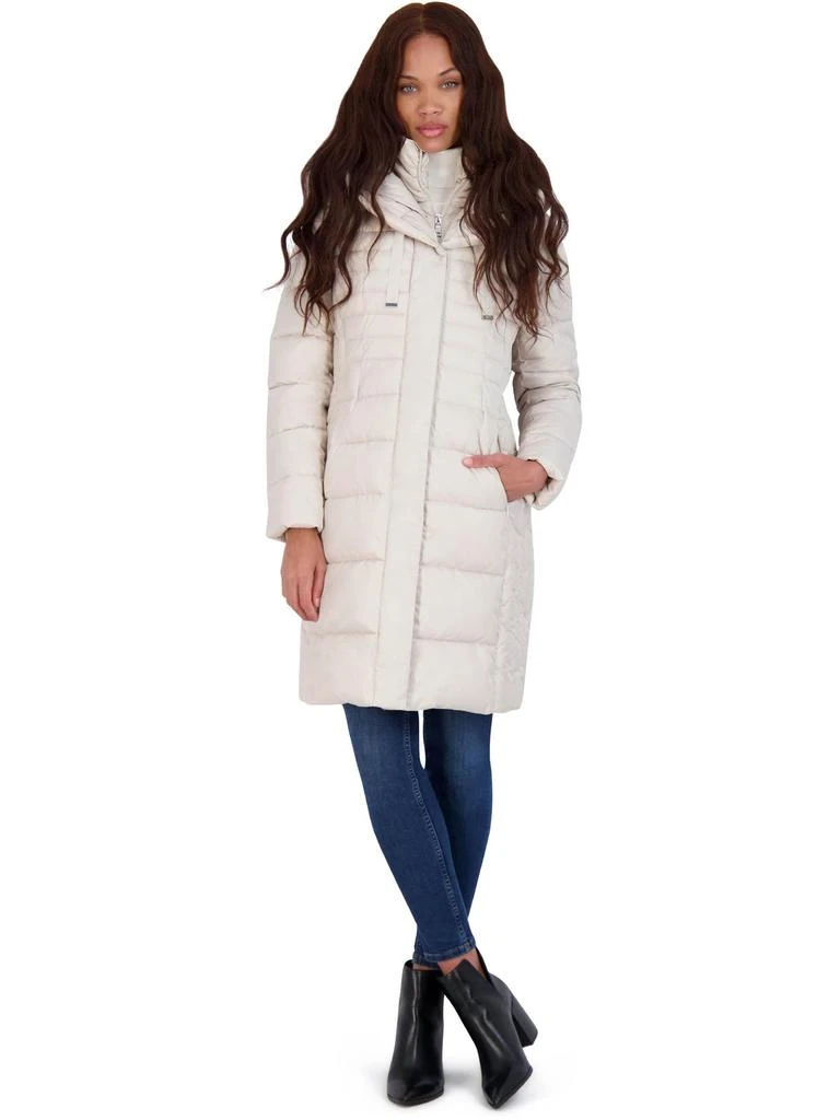Tahari Casey Womens Insulated Vegan Puffer Jacket 1