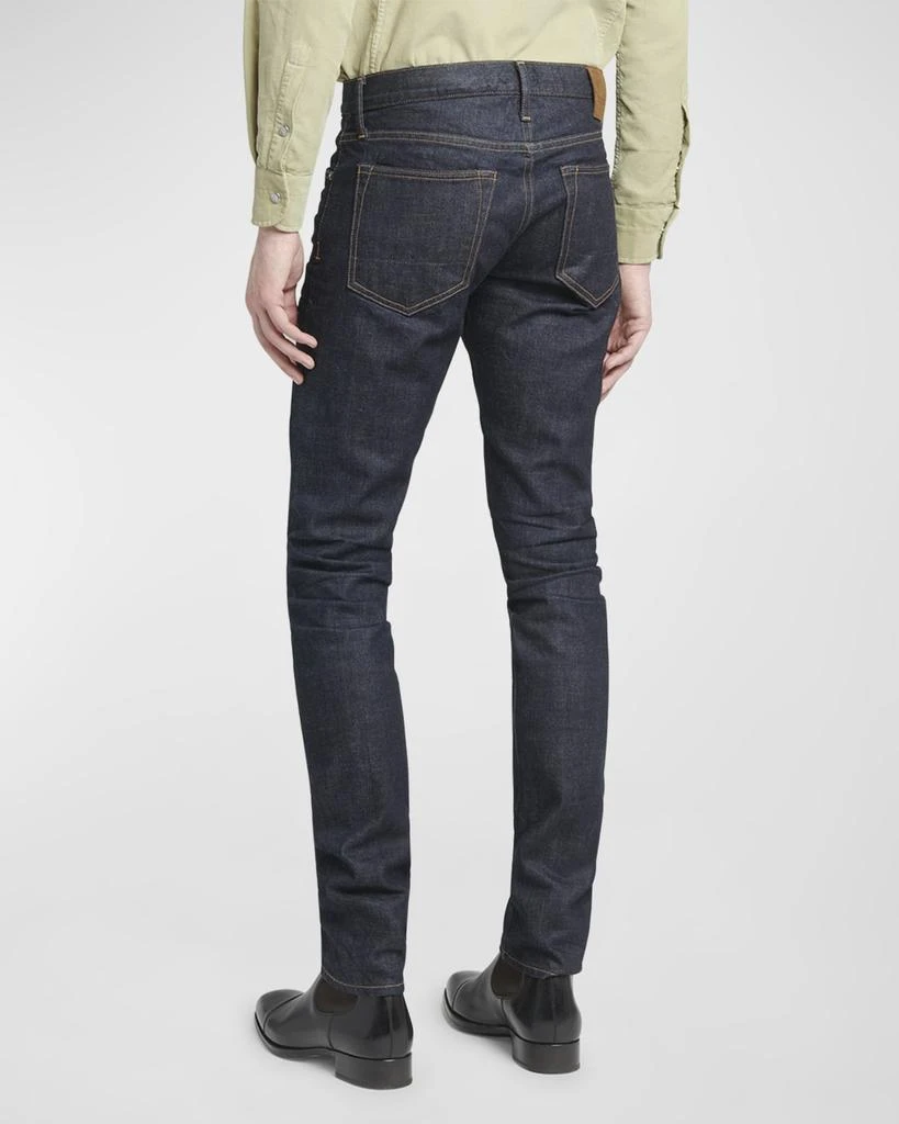 Tom Ford Men's Dark Wash Stretch Slim Fit Jeans 4