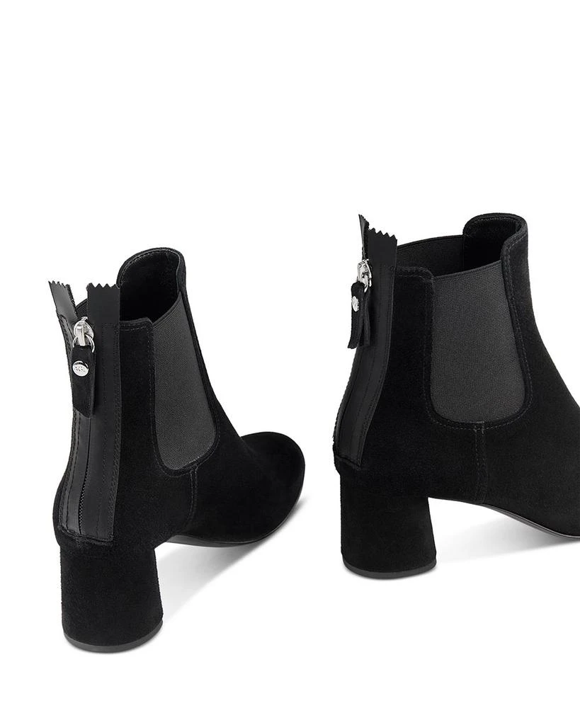 AGL Women's Lisette Almond Toe Mid Heel Stretch Booties 4