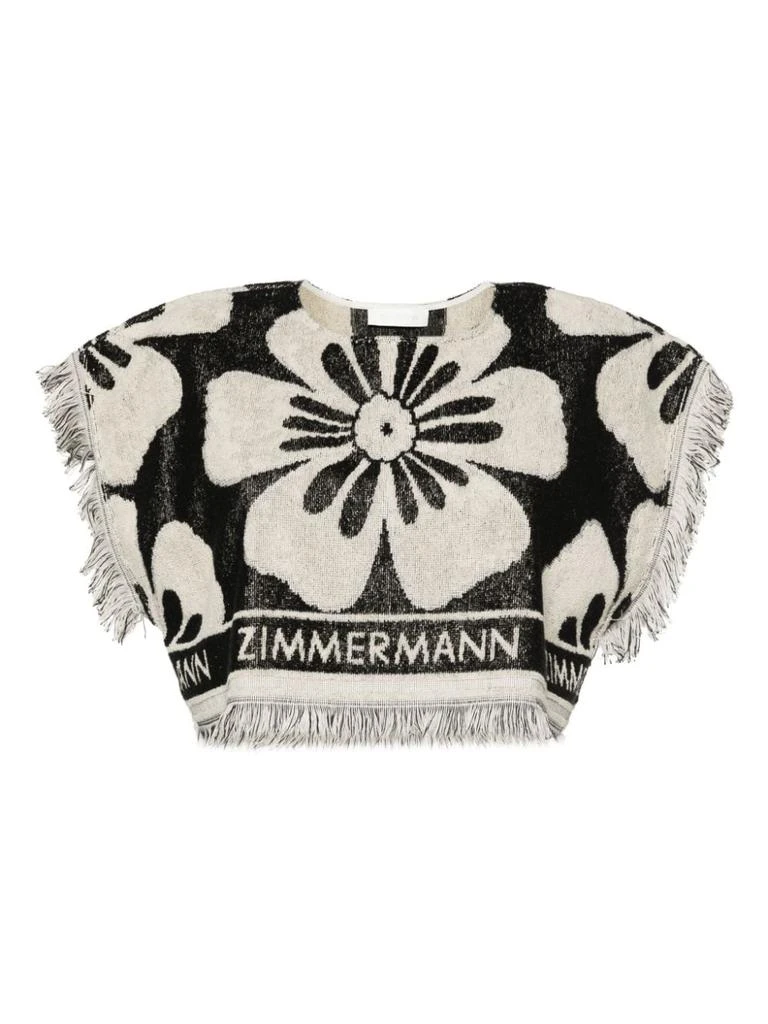 Zimmermann ZIMMERMANN - Logo Towelling Cropped Top 1