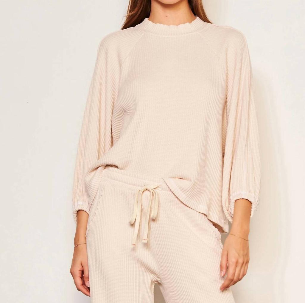 Sundry Sundry - Thermal Henley Sweatshirt