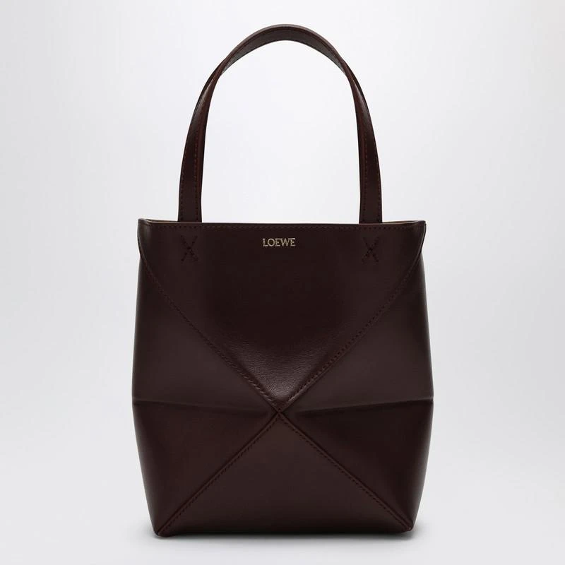 Loewe Mini Puzzle Fold Bag Dark Burgundy 1