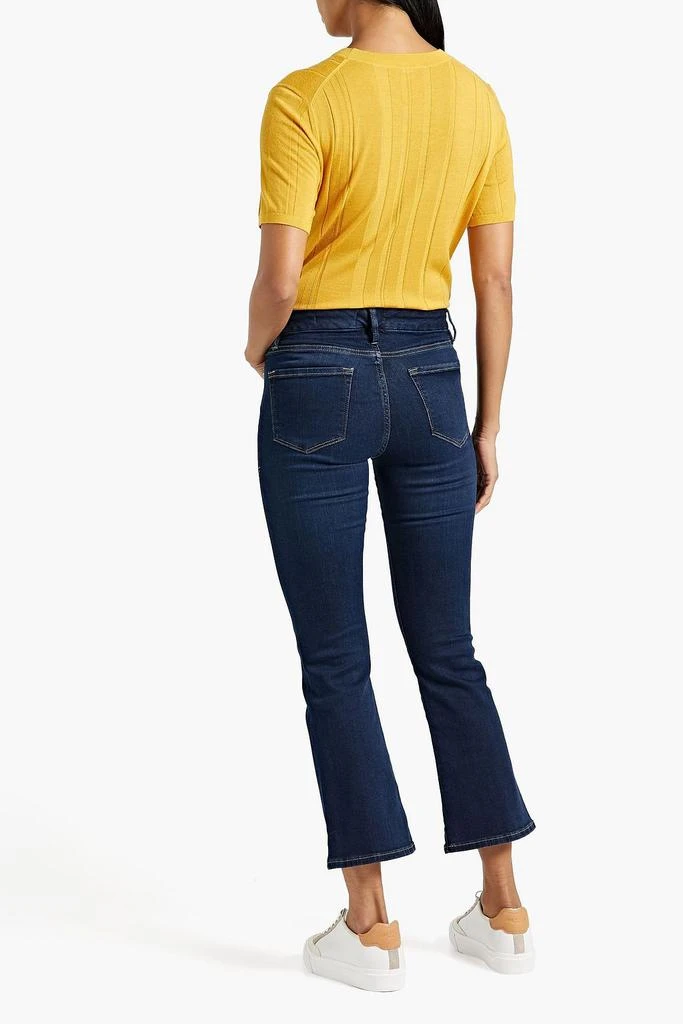 FRAME Le Crop Mini Boot cropped mid-rise bootcut jeans 3