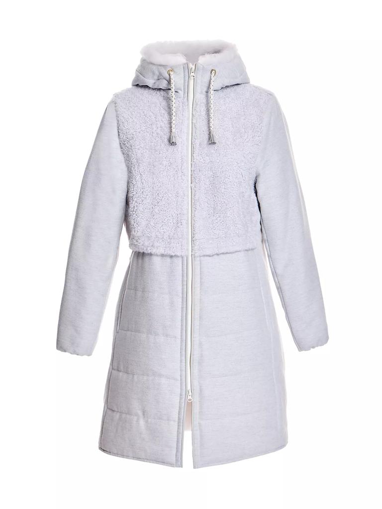 Maximilian Pieced Wool and Shearling Jacket