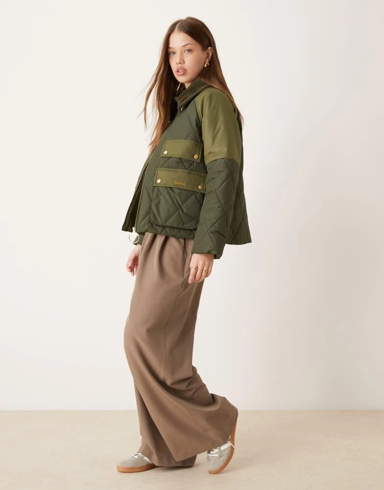 Barbour Barbour Milby Quilt jacket in olive/ancient 2