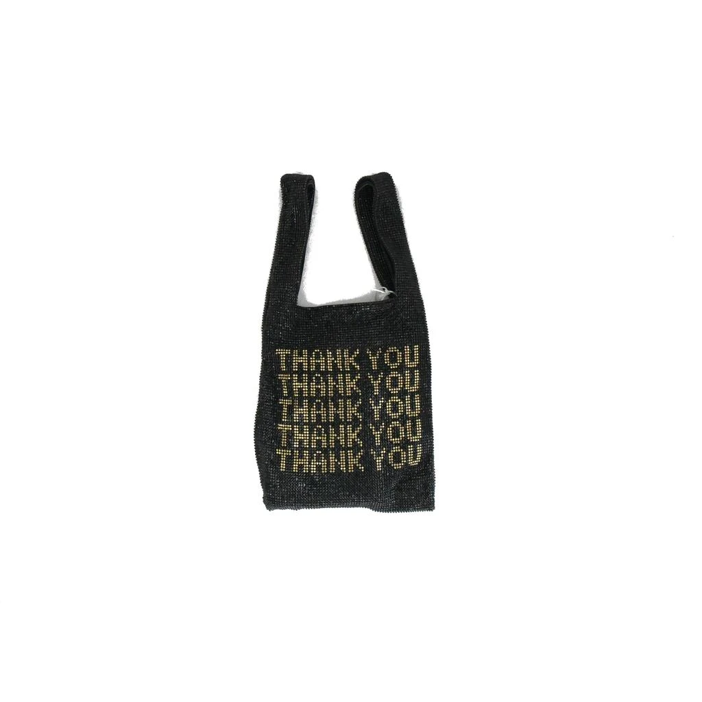 ALEXANDER WANG Alexander Wang Thank You Swarovski Bag Black 1