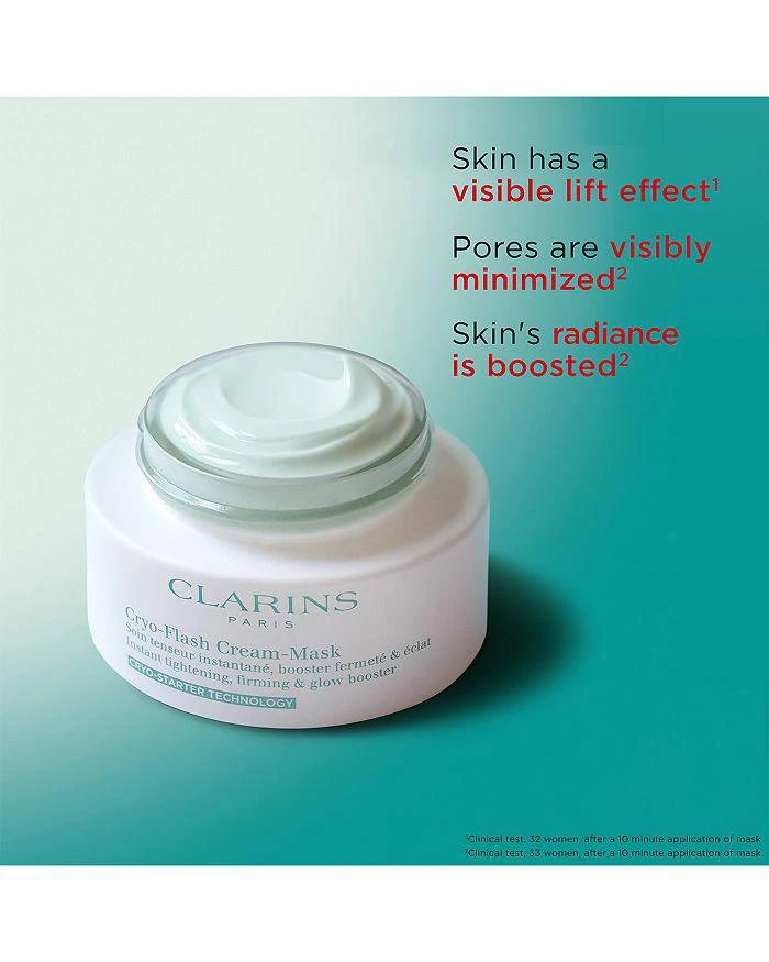 Clarins Cryo Flash Instant Lift Effect & Glow Boosting Face Mask 2.5 oz. 3