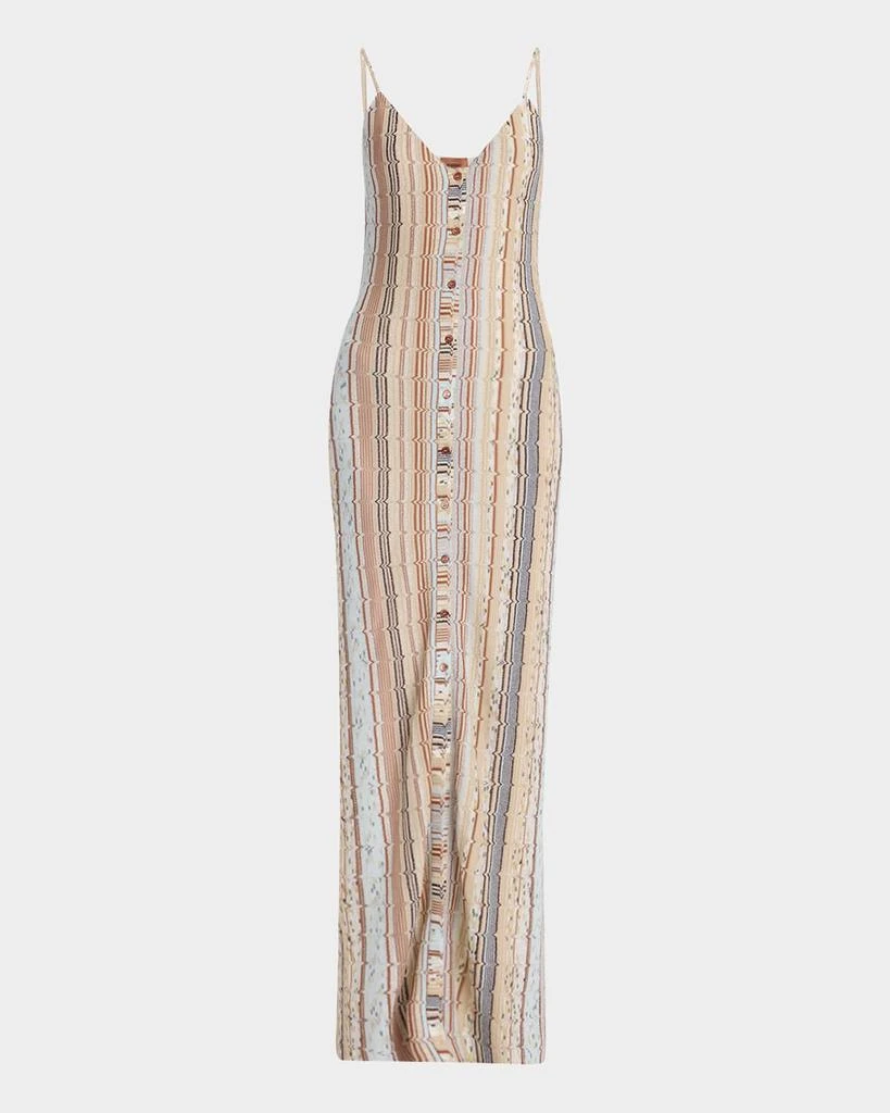 Missoni Striped Sleeveless Button-Front Maxi Dress 1
